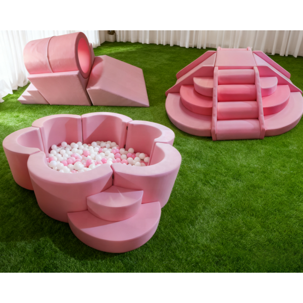 Playground Set Factory - Blossom Flower Ball Pit Tunnel Climber