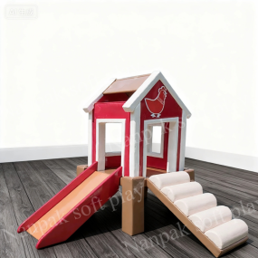 Playground Equipment Manufacturer - Farmyard Chicken Climb Slide House