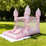 Inflatable Playground Manufacturer - Pink Bounce House with Slide