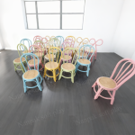 Dining Chair Manufacturer - Pastel Stackable Rattan Kids Chairs