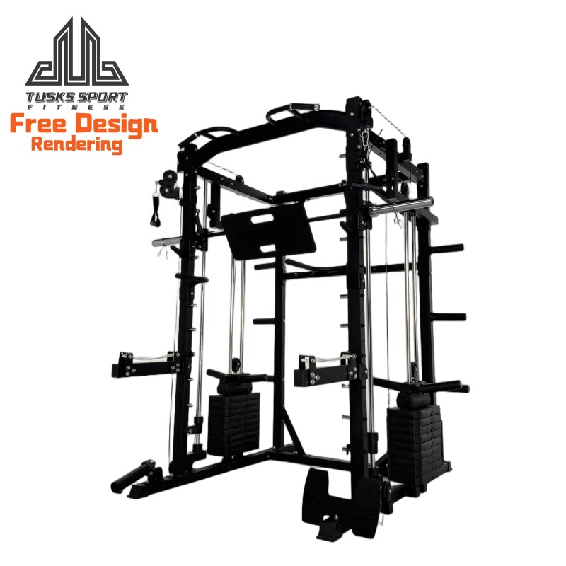 Smith Machine Supplier - Steel Squat Rack Free Weights Training