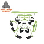 Gym Attachment Supplier - Pro Chrome Revolving Hanger