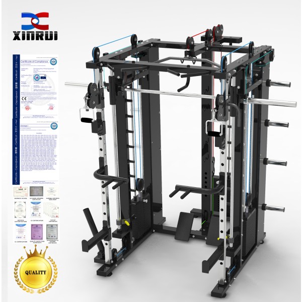 Power Rack Factory - Professional All in 1 Combo Smith Machine