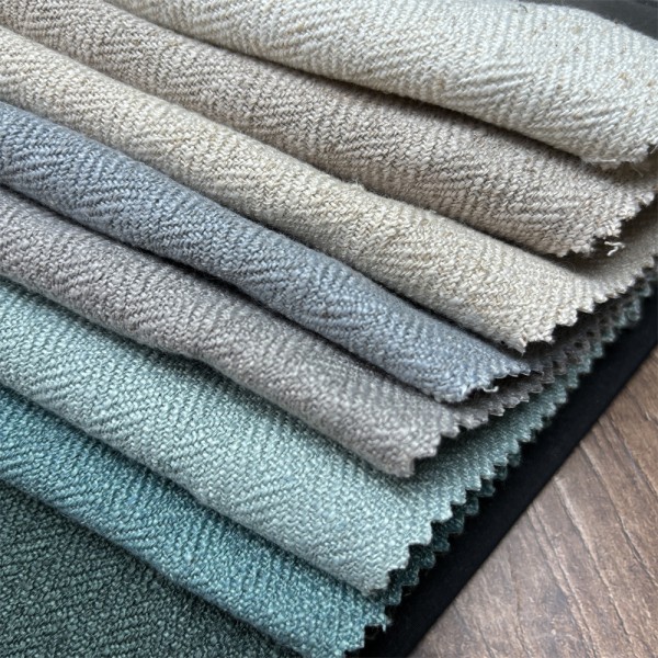 Linen Look Fabric Factory - 100% Polyester Faux Curtains