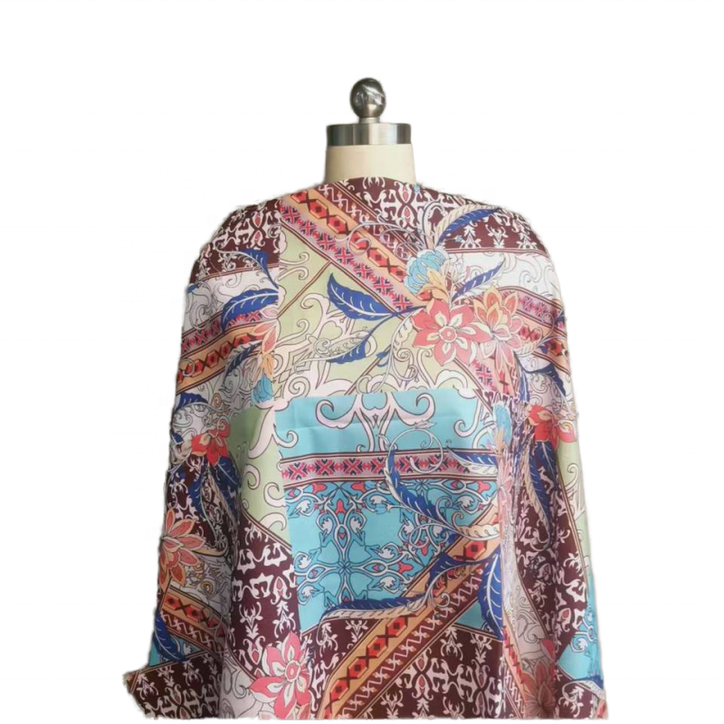 Abaya Fabric Supplier - Breathable Polyester Rayon Prints