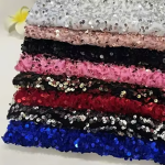 Embroidered Velvet Supplier - 180gsm Sustainable Sequins Decor