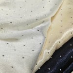 Wedding Dress Fabric Factory - Crepe Woven Diamond Printed