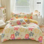 Duvet Set Factory - 100% Polyester Peach Bedding 4 Piece Set