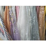 Embroidery Lace Supplier - Pearl Bead Gold Silver Embroidered