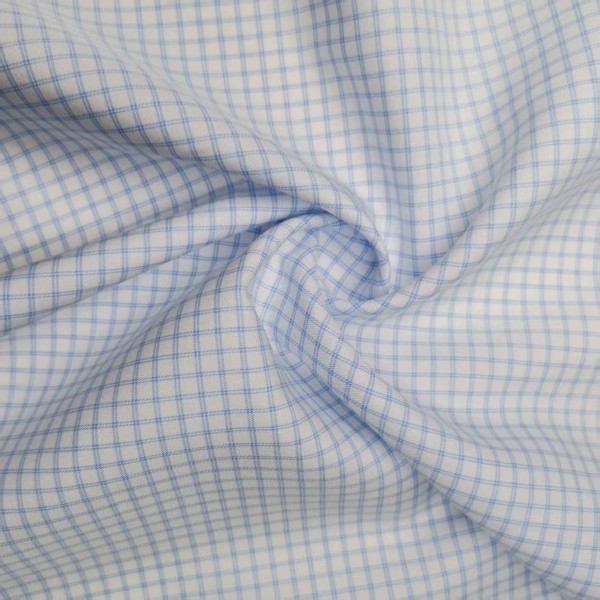 Poplin Check Fabric Manufacturer - Yarn Dyed Wrinkle Resistant