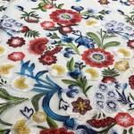 Embroidered Lace Fabric Supplier - Polyester 3D Flower Bridal Lace