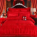 Wedding Bedding Set Factory - Luxury 4-Piece Red Embroidery