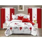 Bedding Set Factory - New Design Matching Curtains 12 Piece