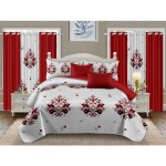 Bedding Set Factory - New Design Matching Curtains 12 Piece