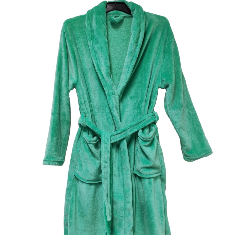 Flannel Robes Supplier - Wholesale Long Women Solid Color