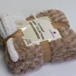 Throw Blanket Supplier - Cheap Fluffy Shaggy Blue Color