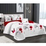 Hotel Bedding Set Factory - Luxury White Polyester Stripe