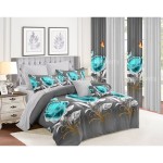 Wedding Bedding Set Factory - Flower Design Cotton Filling 10pcs