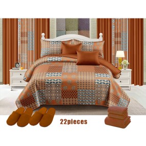 Bedding Set Manufacturer - Wholesale Luxury Printed 22 Pieces