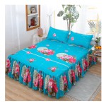 Wedding Bed Skirt Supplier - 100% Polyester Flower Design