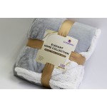 Throw Blanket Factory - Luxury Faux Fur Embossed 2 Ply