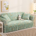 Stretch Sofa Cover Supplier - Wholesale Plant Leaves Printed