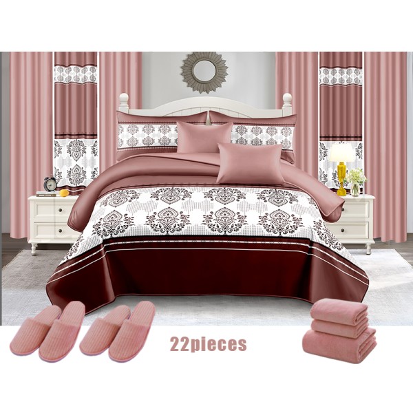 Quilt Set Supplier - New Design Cotton Printed 22pcs Set