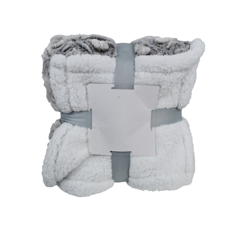 Sherpa Blanket Manufacturer - Embossed Flannel Cozy Purple