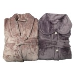 Hooded Bathrobe Factory - 100 Polyester Thick Luxury Winter