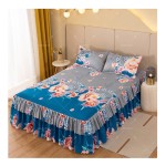 Bed Skirts Set Factory - High Quality Floral Ruffled Set