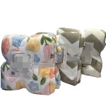 Sherpa Blanket Manufacturer - Stripes Embossed Stock Fabric