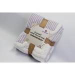 Fleece Blanket Factory - Thick Warm Sherpa Pop Corn