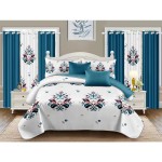 Bedding Set Factory - New Design Matching Curtains 12 Piece