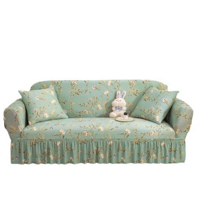 Stretch Sofa Cover Supplier - Wholesale Plant Leaves Printed