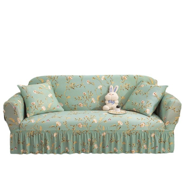 Stretch Sofa Cover Supplier - Wholesale Plant Leaves Printed