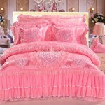 Duvet Cover Manufacturer - Wholesale Embroidered Lace Pink