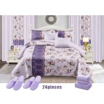 Curtain Bedding Set Factory - Custom 24 Pieces Bathroom Set