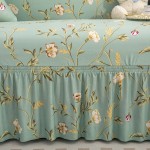 Stretch Sofa Cover Supplier - Wholesale Plant Leaves Printed