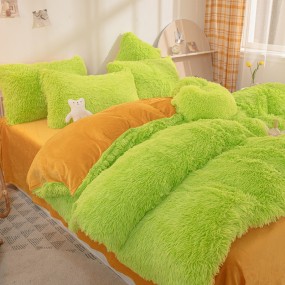 Bedding Set Supplier - Luxury Winter Warm Faux Fur Velvet