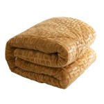 Flannel Quilt Manufacturer - Navy Blue Embossed Sherpa