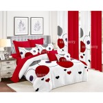 Wedding Bedding Set Factory - Flower Design Cotton Filling 10pcs
