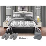 Quilt Set Supplier - New Design Cotton Printed 22pcs Set