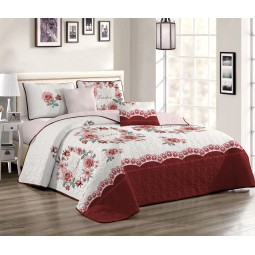 Comforter Set Manufacturer - Custom Floral Quilted Ultrasonic