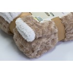 Faux Fur Blanket Manufacturer - Fuzzy Solid Color Lightweight