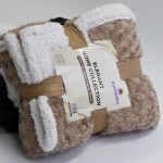 Throw Blanket Supplier - Cheap Fluffy Shaggy Blue Color