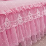 Wedding Bedding Set Supplier - American Style Princess Pink