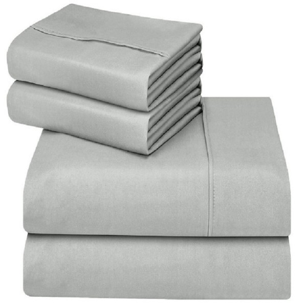 Bed Sheet Set Manufacturer - Custom 4pcs Microfiber Solid Color