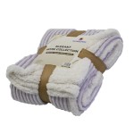 Fleece Blanket Factory - Thick Warm Sherpa Pop Corn