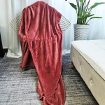 Throw Blanket Supplier - All Season Twin Size Blue Flannel