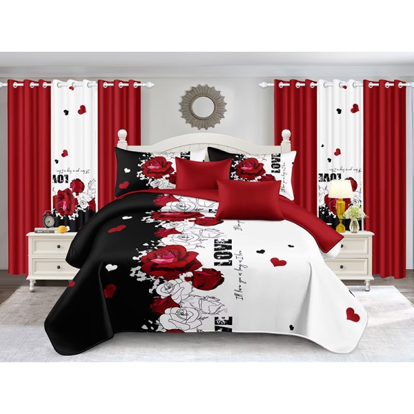 Bedding Set Factory - Cheap Custom Wedding Curtain Set